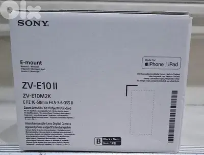 Sony Camera ZV-E10 II kit with 16-50mm F3.5-5.6 oss II