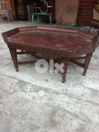 طاولة صالون وسط إنجليزية مميزة خشب جوز ناعمة طاولة صالون وسط إنجليزية مميزة خشب جوز ناعمة