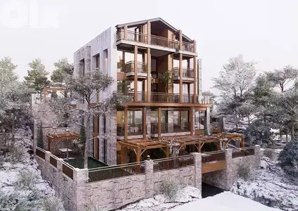 Chalet for sale in Faraya/ Under construction/ Terrace