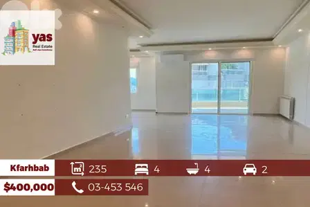 Kfarhbab 235m2 | 35m2 Terrace | Prime Location | High End |YV