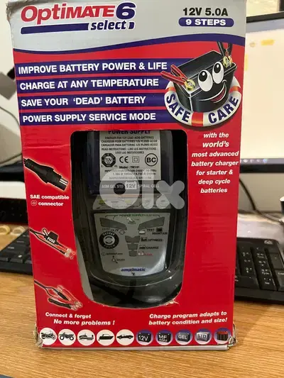 Optimate 6 Select Battery Charger and maintainer Saving  (TM-191)