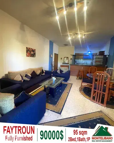 Fully Furnished 95 sqm Apartment For Sale in Faytroun فيطرون