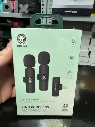 Green lion 3 in 1 wireless microphone