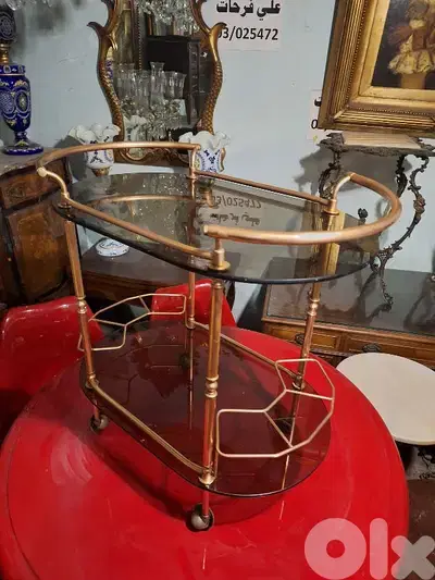 عرباية مشروب نحاس مميزة انتيك رائعة جدا trolley