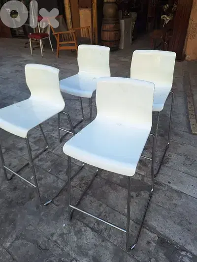 كراسي بار عدد٤ تصميم مميز ايطالي stools chairs IKEA Italy