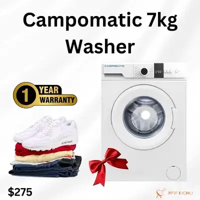 Campomatic Samsung 7kg White Grey Washing Machine غسالة