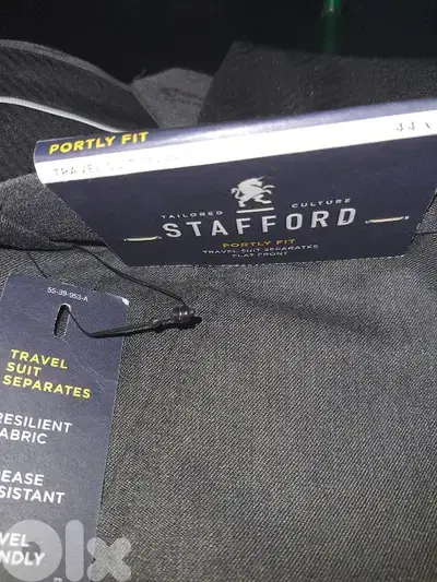 STAFFORD PANT SIZE W 44 L32  MED GREY