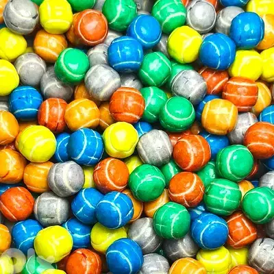 FOOTBALL BUBBLE GUM 25mm (Box of 1000) - For Vending Machines