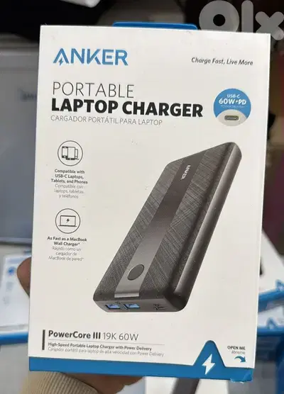 Anker portable laptop charger powercore III 19k 60w