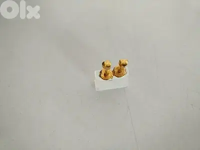 Golden tone earrings - Not Negotiable