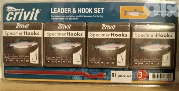 crivit hook & leader set 81 pc