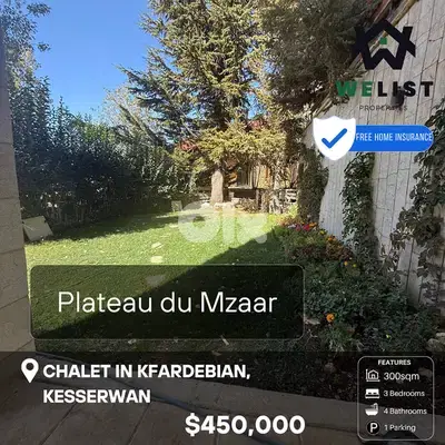 Chalet for sale in Plateau du Mzaar Kfardebian شاليه للبيع في كفردبيان