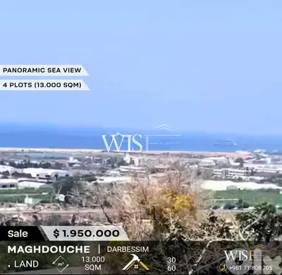 Prime 13,000 SQM 4 Plots for SALE in Maghdouche – Darbessim!