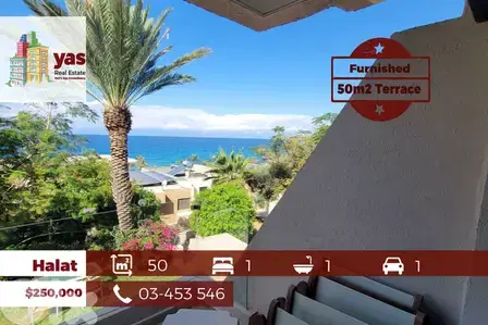 Halat 50m2 | 50m2 Terrace | Furnished | Decorated | Sea View | OH
