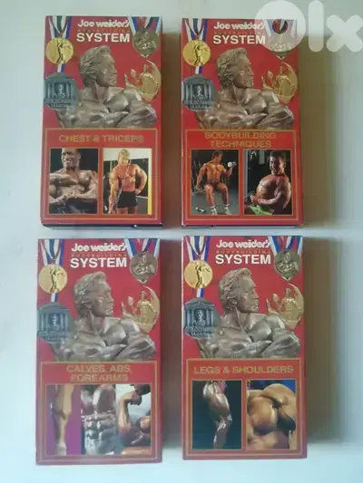 Four Joe Weider Body building training VHSs
