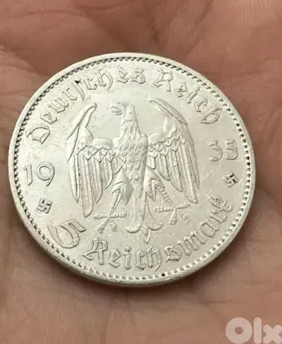 German Nazi Silver Coin year 1935 Memorial for the Potsdam Church