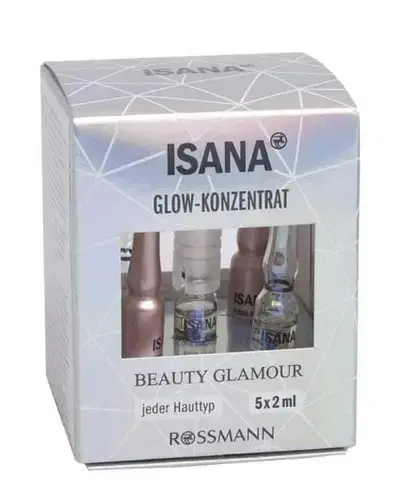 ISANA GLOW CONCENTRATE BEAUTY GLAMOUR. 5 x 2 ml/4$delivery