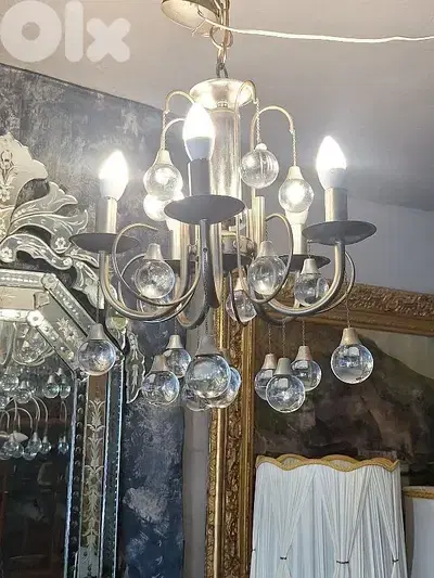 5 lamps sciolari italian chandelier