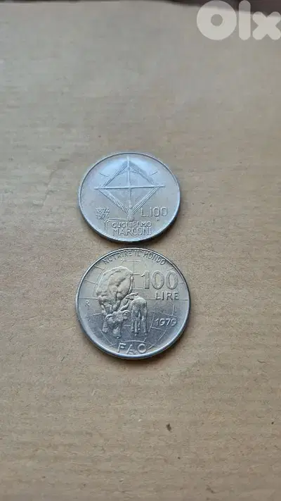 2 italian commemorative coins