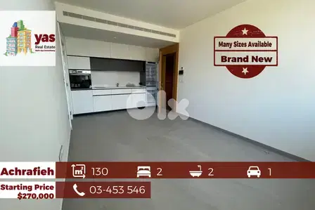 Achrafieh 55m2/130m2 | Brand New | Solar System | Gym | OH