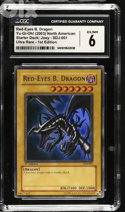 Yu-Gi-Oh! Red Eyes B. Dragon SDJ Ultra Rare 1st Ed. CGC 6 Yugioh