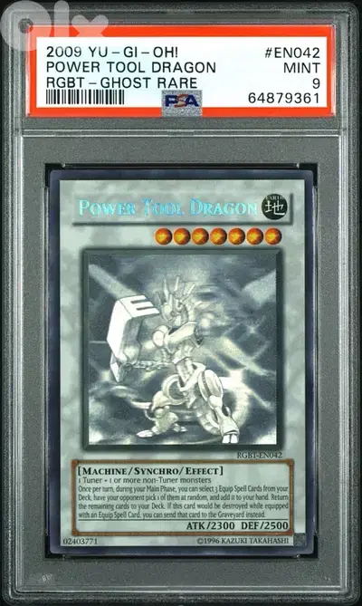Yu-Gi-Oh! Power Tool Dragon RGBT Ghost Rare PSA 9 Yugioh