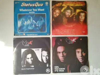 45t 7" vinyl collection any for 6$