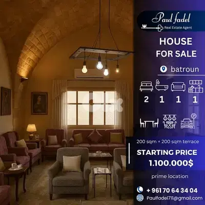 Historical Gem for Sale in the Heart of Batroun