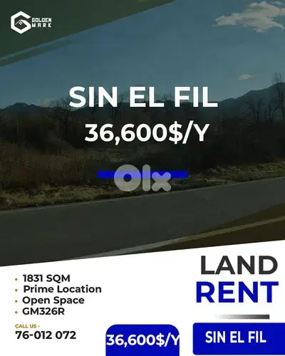 GMC326RAJ - Land for rent in Sin El Fil - أرض للإيجار في سن الفيل