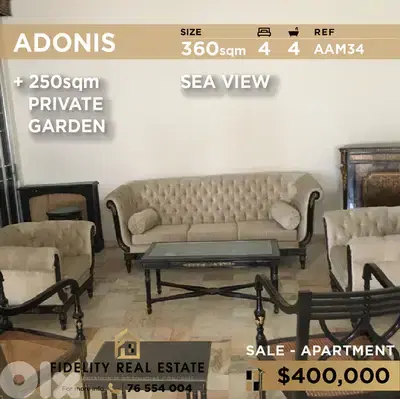 Apartment for sale in Adonis AAM34 شقة للبيع في أدونيس