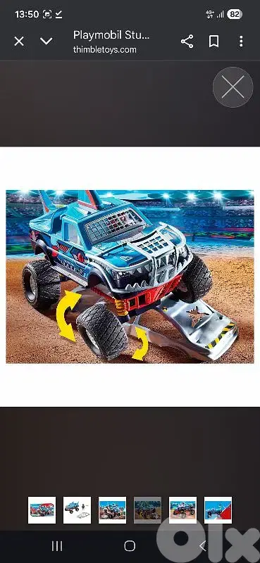playmobile 70550 stunt show monster truck