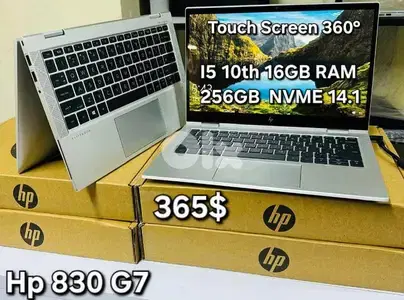 hp i5 10th 16GB RAM 256gb NVME 14.1 360°
