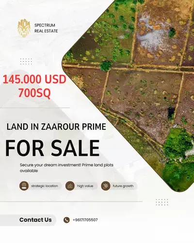 NEXT TO ZAAROUR CLUB SUPER CATCH LAND FOR SALE, ZONE 20/40, (ZA-105)