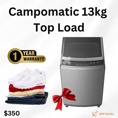 Campomatic Samsung 13-15-16kg Top Load Washing Machine كفالة شركة