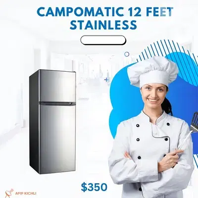 Campomatic Hyundai 12 Feet White/Stainless كفالة شركة