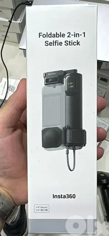 Insta360 Foldable 2 in 1 selfie stick 1/4 Mount