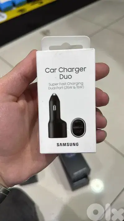 Samsung Car charger duo super fast charging dual port (25w-15w)