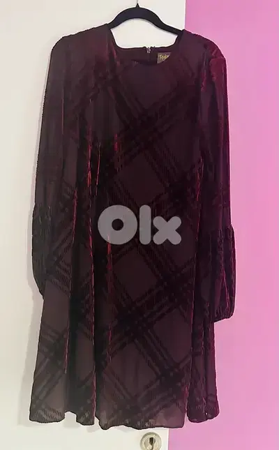 Burgundy dress