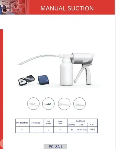 Manual suction