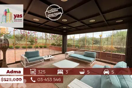 Adma 325m2 | 221m2 Terrace/Garden | Fully Furnished | Upgraded |EH/OH