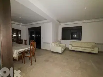Fully Furnished Apartment in Mazraat Yachouh, Metn with Sea View