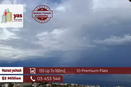 Mazraat Yachouh 155m2 Up To 188m2 | 10 Flats | High-End | View | JO/EW
