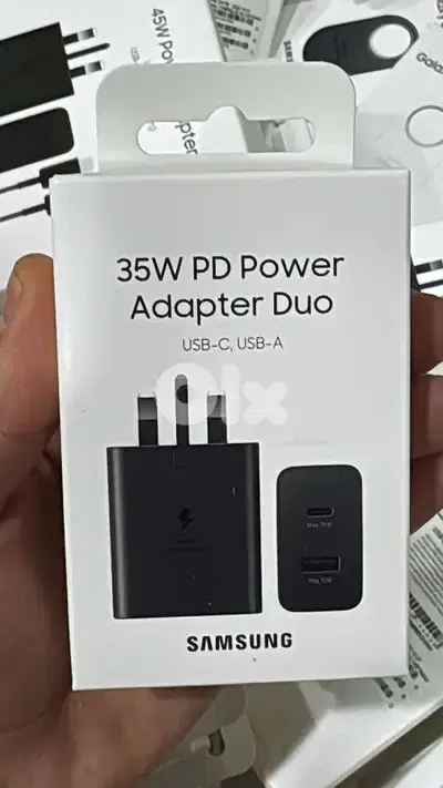 Samsung 35w pd power adapter Duo (usbc,usb-a) 3 pin