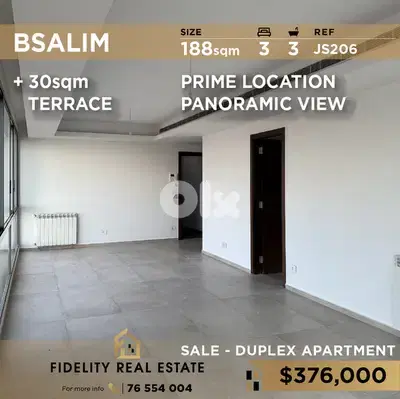 Apartment Duplex for sale in Bsalim JS206  دوبلكس للبيع في بصاليم