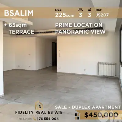 Apartment Duplex for sale in Bsalim JS207 دوبلكس للبيع في بصاليم