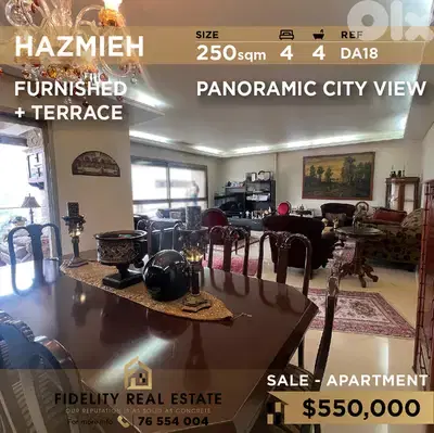 Apartment for sale in Hazmieh DA18  شقة  للبيع في الحازمية