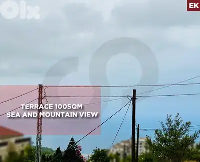Terrace 100sqm - Sea and Mountain View -Jbeil Blat REF#EK128866