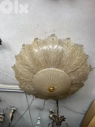vintage lustre plafoniere murano italy 1970 's ثرية بلفنير مورانو