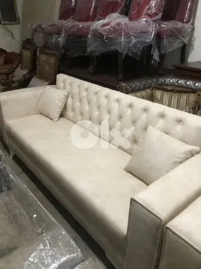 طقم كنبايات شغل توصاية خشب شوح اسفنج إكسترا جديد