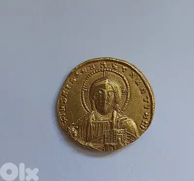Jesus Christ Ancient Byzantine Gold Coin year 976 AD weight 4.35 gram